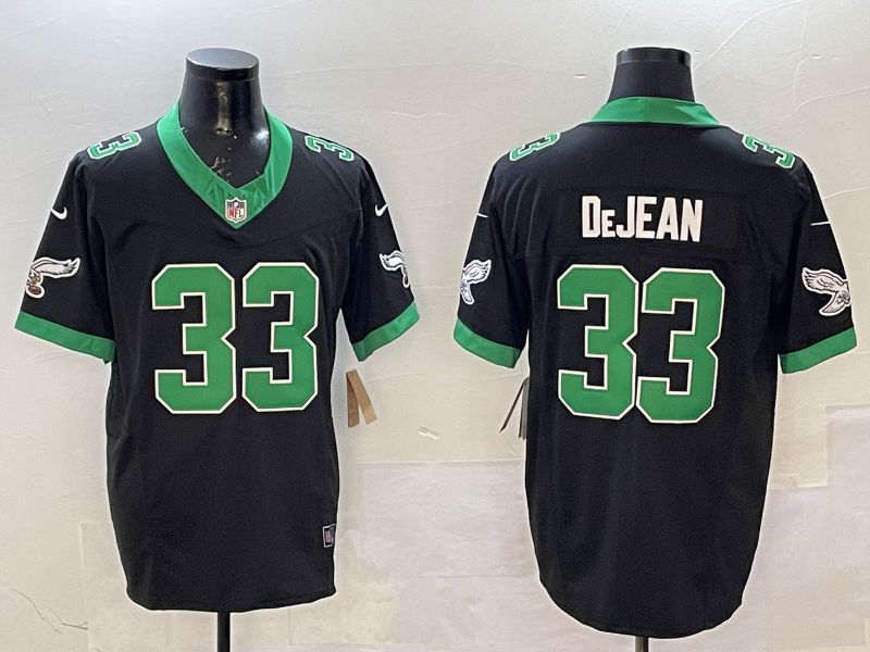 Men Philadelphia Eagles #33 DeJean Black Retro three generations 2025 Nike Limited NFL Jersey style 6->philadelphia eagles->NFL Jersey